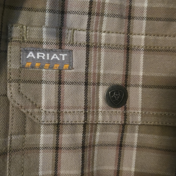 NWOT Ariat Rebar Women's Flannel Hooded Jacket - Picture 4 of 7